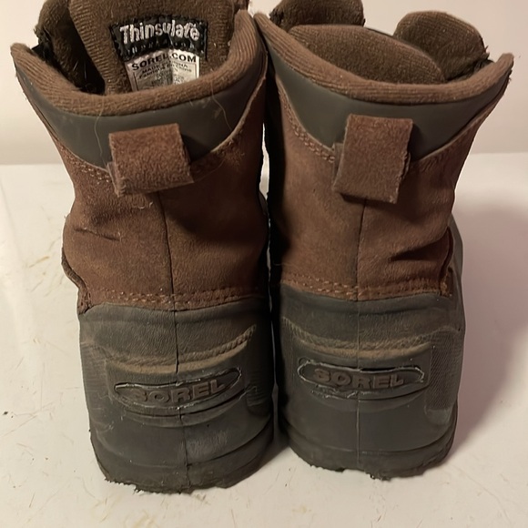 Sorel Coldpac Zip Up Brown Boots Size 10 - Picture 4 of 10